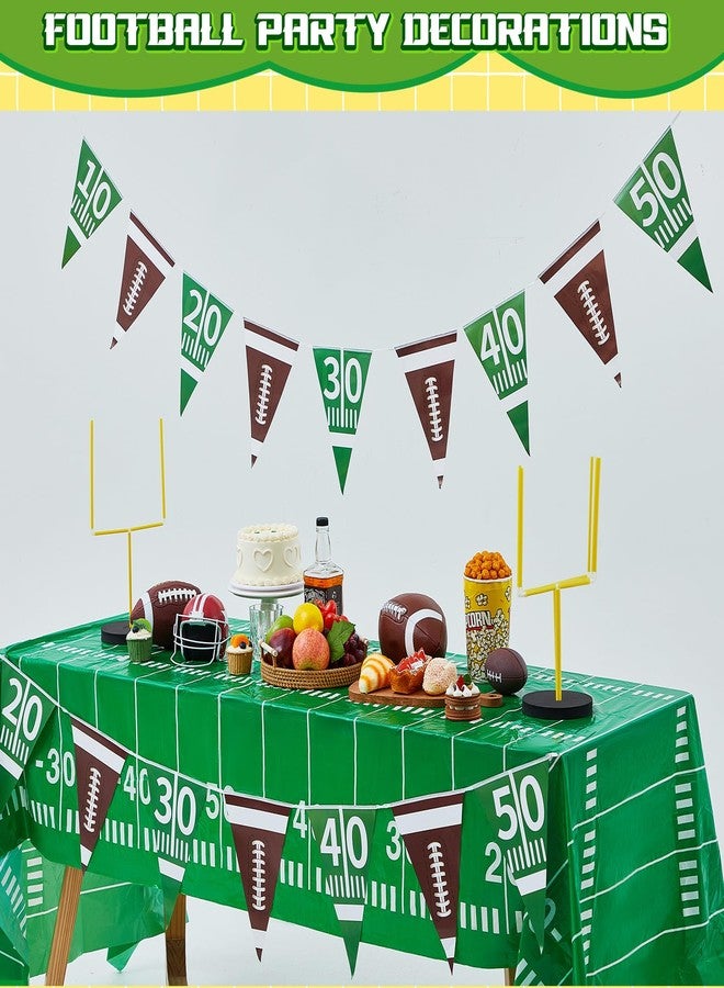 ShinyRelief 5 Pcs Football Goal Post Party Decorations Football Field Goal Post Centerpiece Sports Court Tablecloth Decor Table Decorations Pennant Banner for Birthday Party Game Day Supplies - Image 4